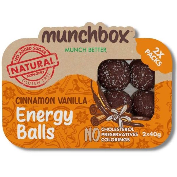 Munchbox Cinnamon Vanilla Energy Balls, 80g