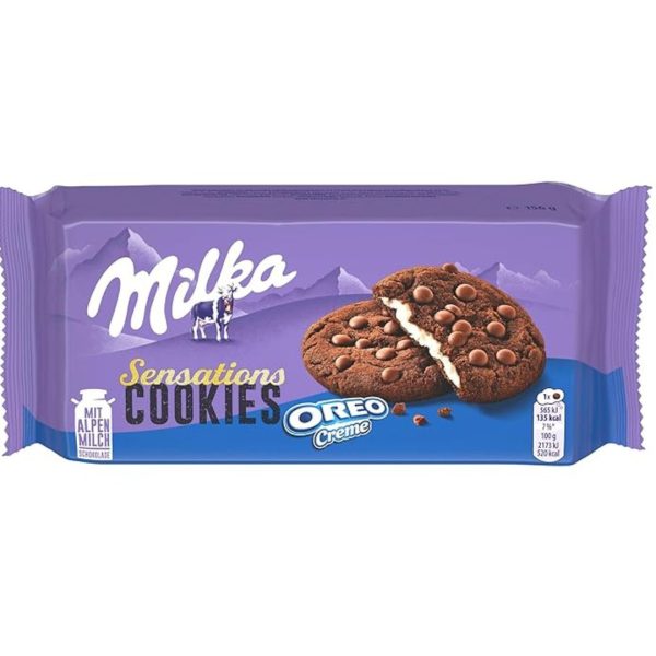 Milka Sensations Cookies with Oreo Creme, 156g