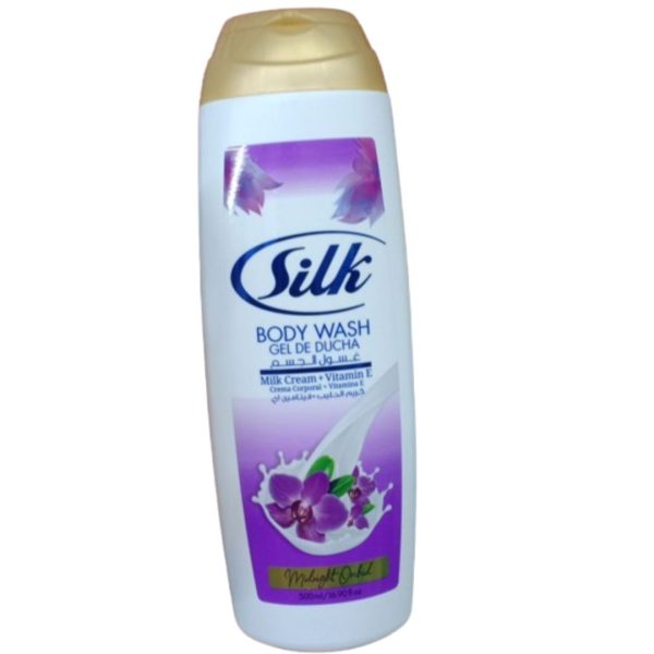 Silk Body Wash Milk Cream + Vitamin E Midnight Orchid, 500ml