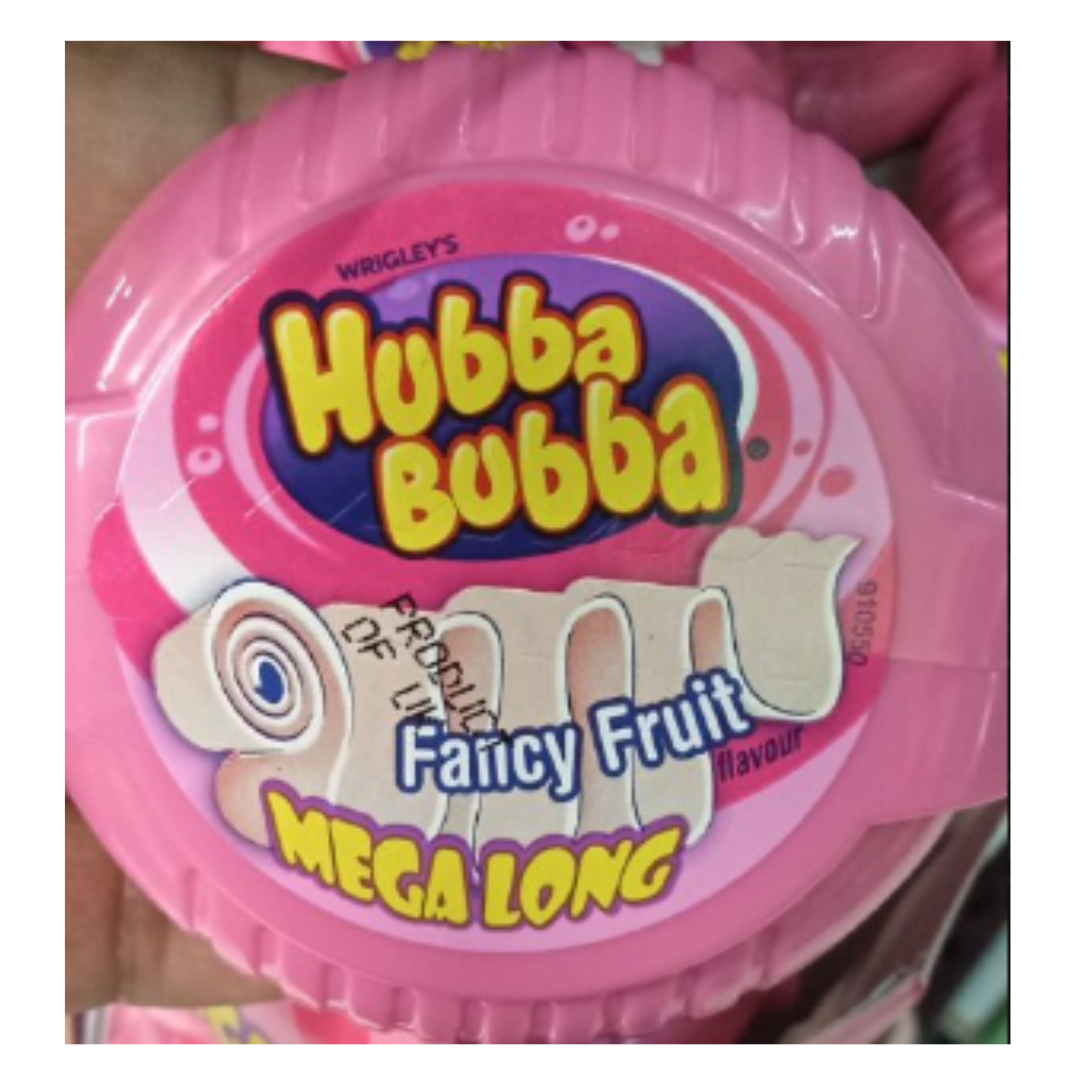 bubba Wrigleys Hubba Bubba Fancy Fruit Mega Long, 56g - Image 1