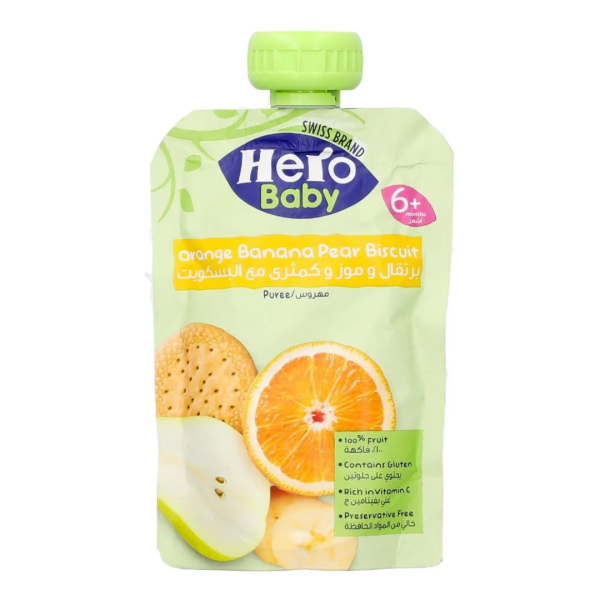 Hero Baby Orange Banana Pear Biscuit, 100g