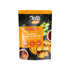 Yelli Chef Tender Soft Dough for Chicken Wings in Batter with Smoked Paprika and Garlic, 200g