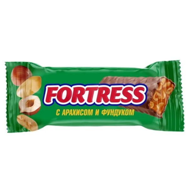 Fortress Chocolate Bar Maxi with Caramel, Peanuts and Hazelnuts, 50g