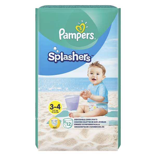 Pampers Splashers 3-4, 12pcs