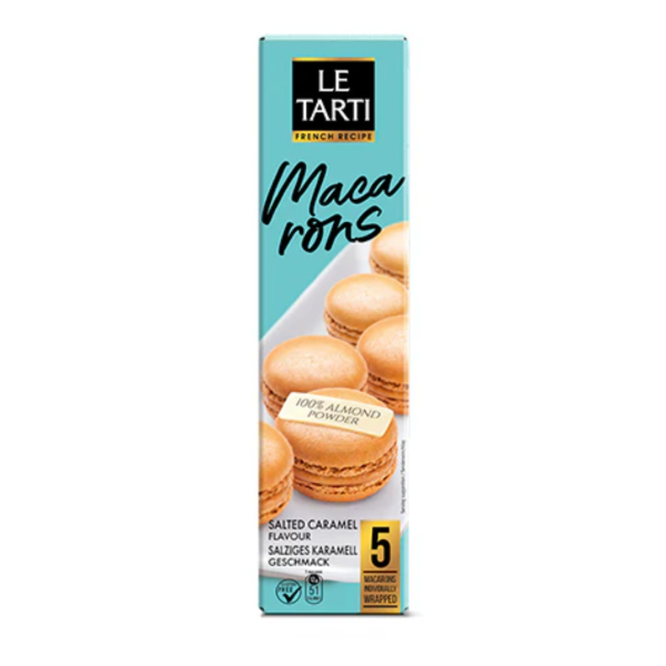 Le Tarti Macarons Salted Caramel, 60g