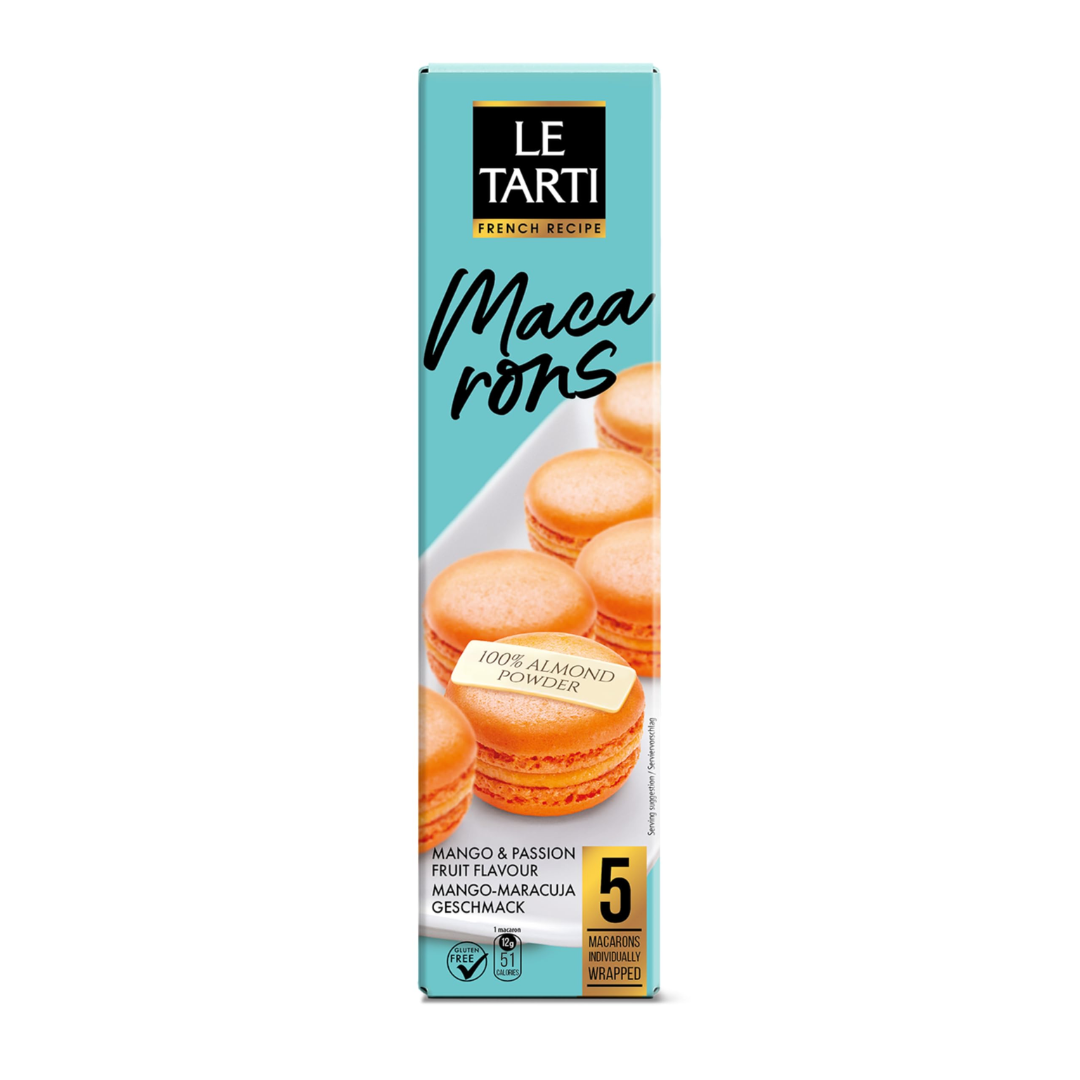 250g - 2025-10-17T204825.009 Le Tarti Macarons Mango and Passionfruit Flavour, 60g - Image 1