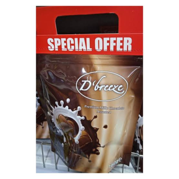 D’breeze Premium Milk Chocolate Assorted, 2x160g