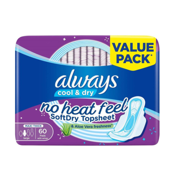 Always Cool & Dry Pads, 60 pads