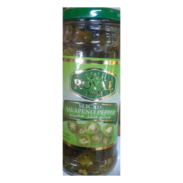 Royal Arm Sliced Jalapeno Peppers, 340g