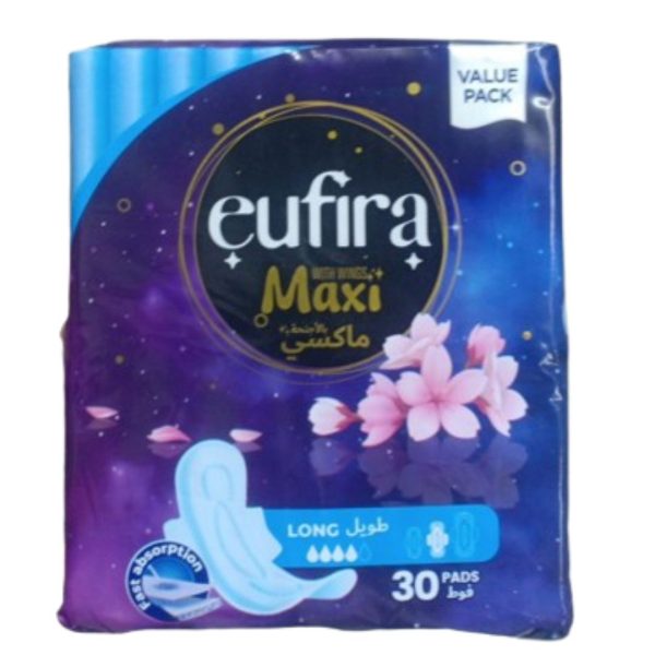 eufira Maxi with Wings Long, 30pads