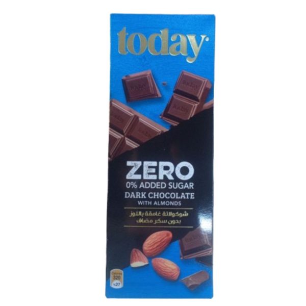 Today Zero Dark Chocolate with Almonds, 60g