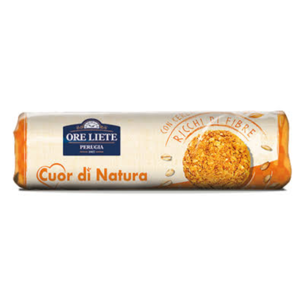 Ore Liete Cuor di Natura Biscotti Con Cereali, 250g