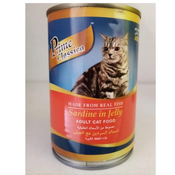 Prime Classica Sardine in Jelly Adult Cat Food, 400g