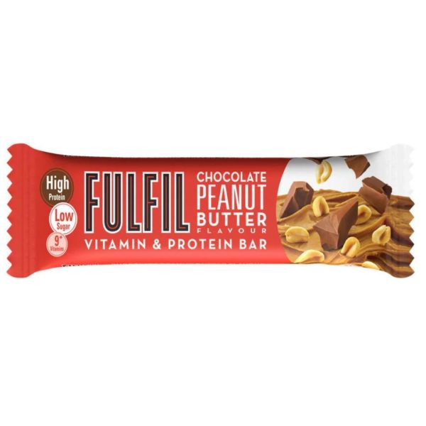 Fullfil Chocolate Peanut Butter Flavor Vitamin and Protein Bar, 55g