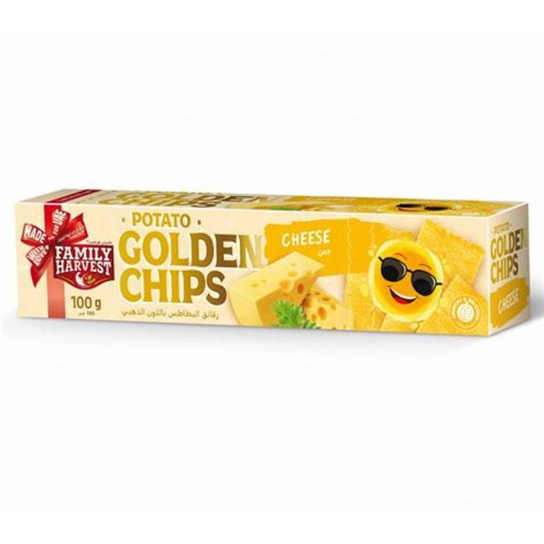 Family Harvest Potato Golden Chips Cheese, 100g