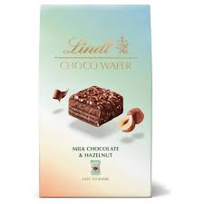 Lindt Choco Wafer Milk Chocolate & Hazelnut, 135g