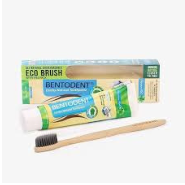Bentodent Earthy Natural Toothpaste with Eco Brush, 100ml