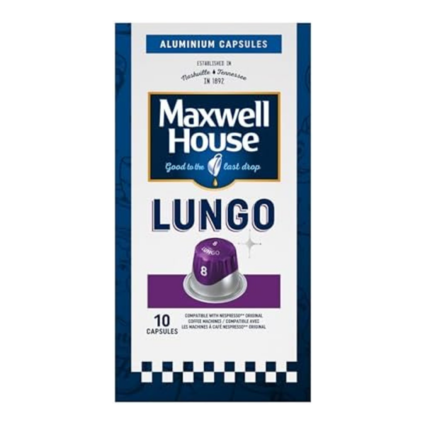 Maxwell House Lungo 8 Aluminium Capsules 10 capsules, 52g