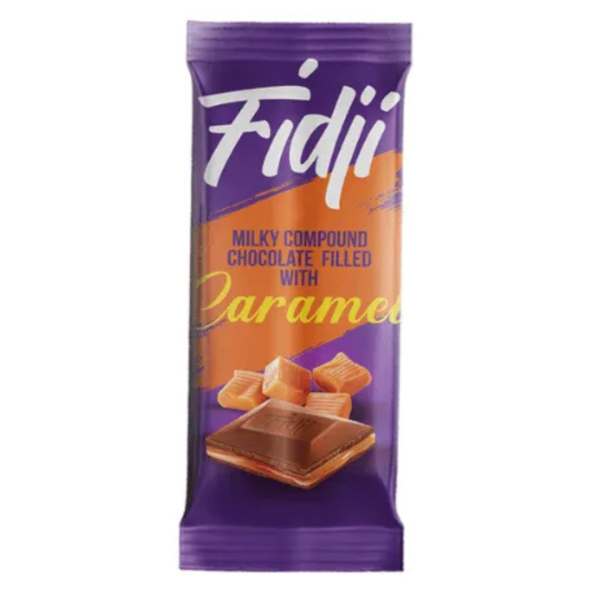 Fidji Milky Compound Cocoa Filled with Caramel, 85g