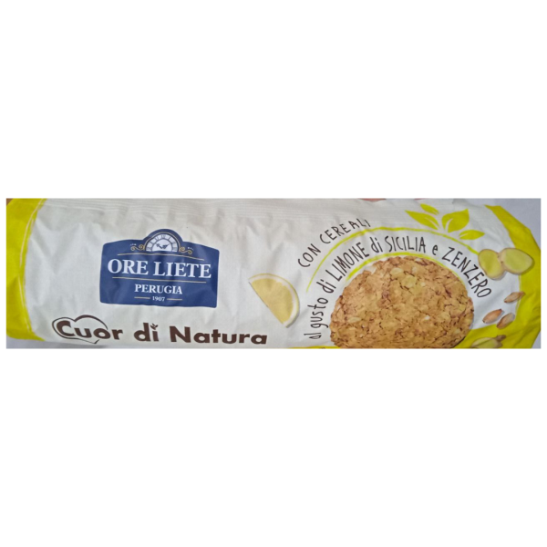 Ore Liete Perugia Cuor Di Natura Sicilian Lemon Flavour and Ginger, 250g