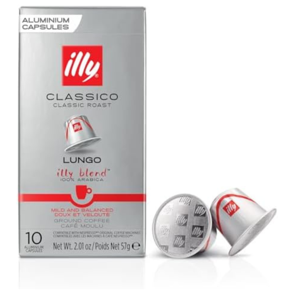 Illy Classico Classic Roast Lungo Ground Coffee, 57g