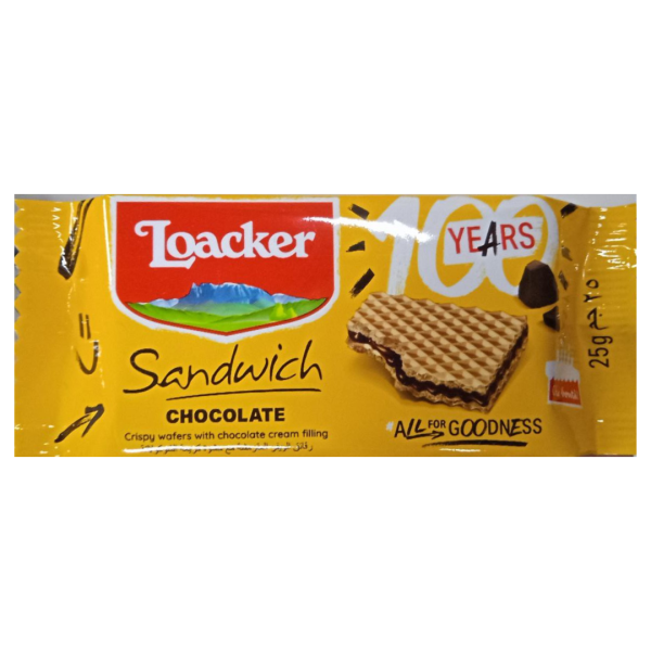 Loacker Sandwich Chocolate, 25g