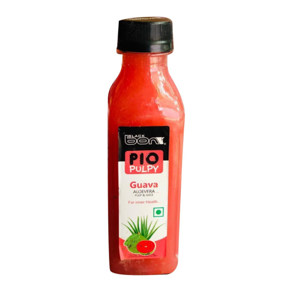 Black Bon Pio Pulpy Guava Aloevera Pulp & Juice, 200ml