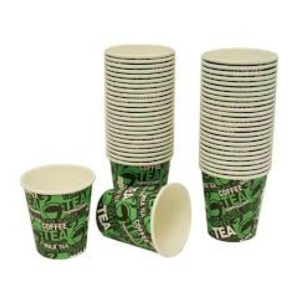 6oz Green Paper Cups, 50 pcs