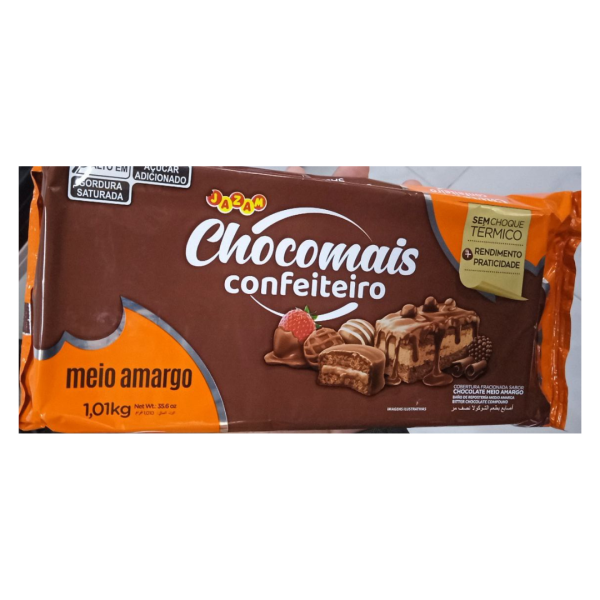 Chocomais Confeiteiro Meio Amargo, 1kg