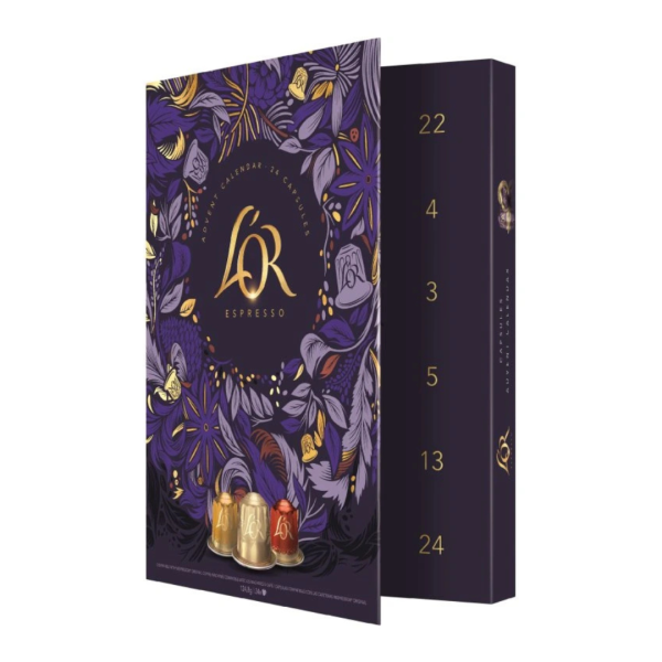 L'or Espresso Advent Calendar 24 capsules, 124.8g