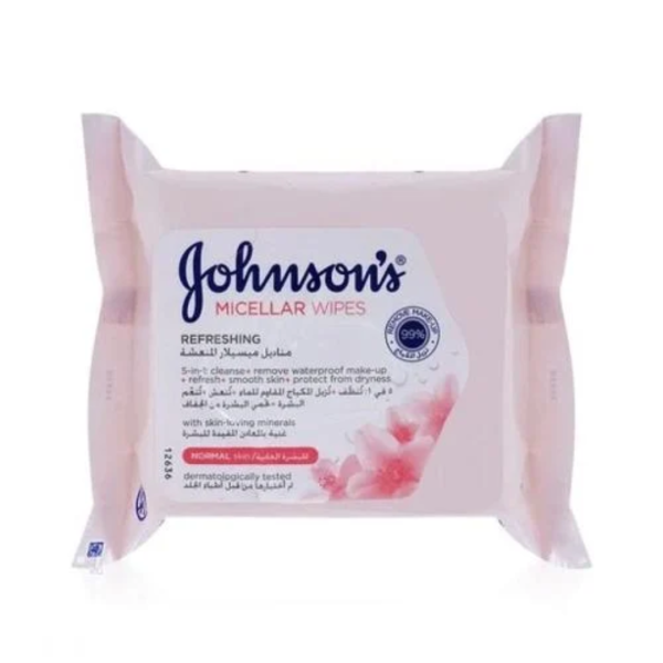 Johnson’s Micellar Wipes Refreshing Normal, 25 wipes