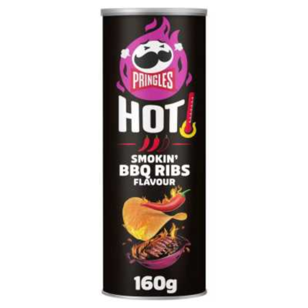 Pringles Hot Smokin BBQ Ribs Flavour, 160g