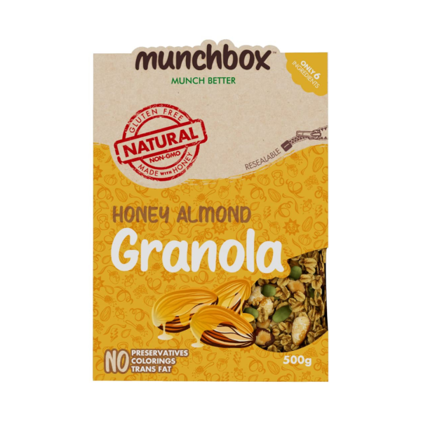 Munchbox Honey Almond Granola, 500g