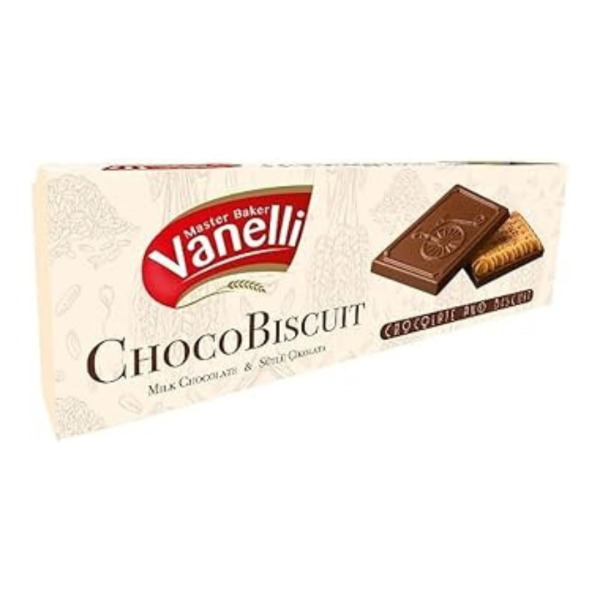 Vanelli Choco Biscuit Milk Chocolate, 102g