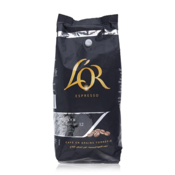L'Or Espresso Onyx Intensity 12 Coffee Beans, 500g
