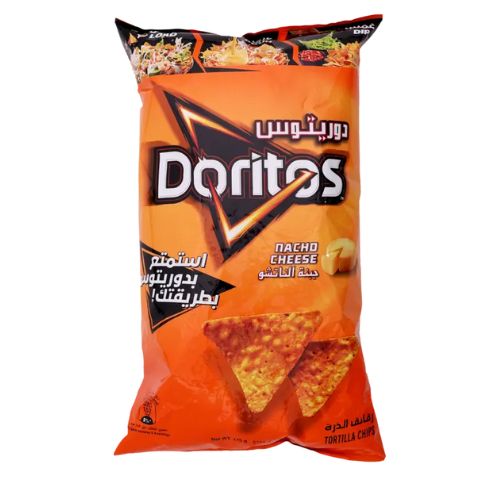 Doritos Corn Chips With Nacho Cheese, 175g