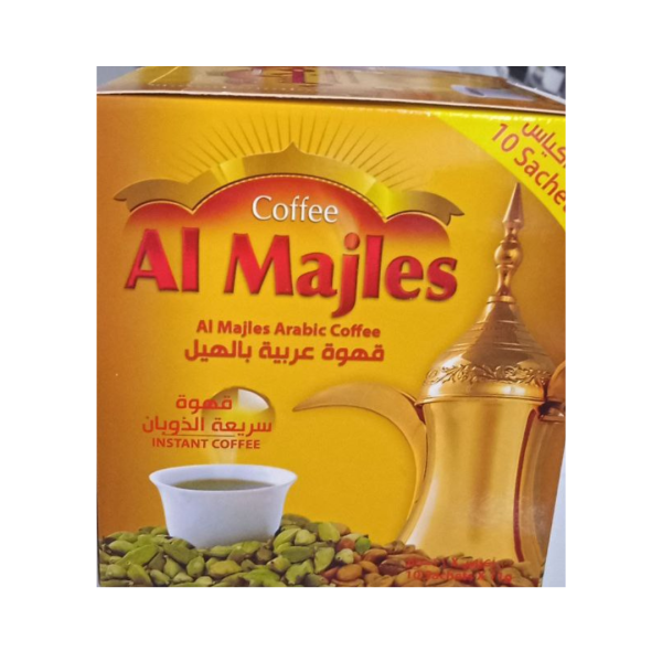 Al Majles Arabic Coffee Instant Coffee, 10x11g