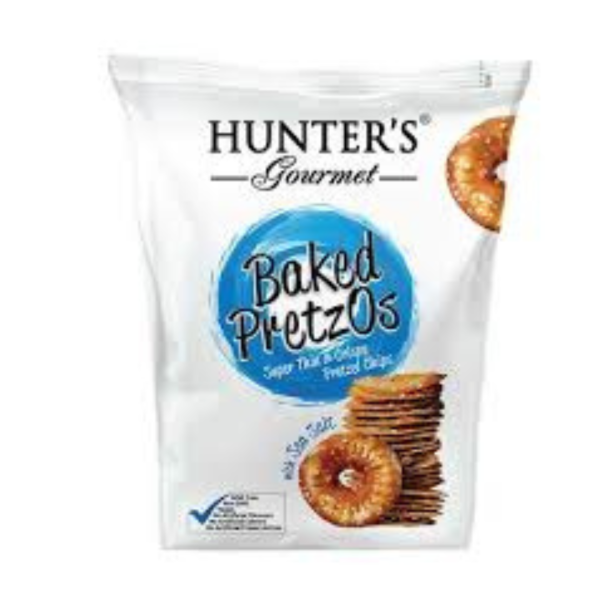 Hunter’s Gourmet Baked Pretzos with Sea Salt, 180g