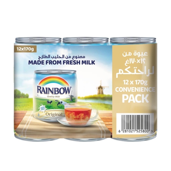 Rainbow Original Milk, 12x170g