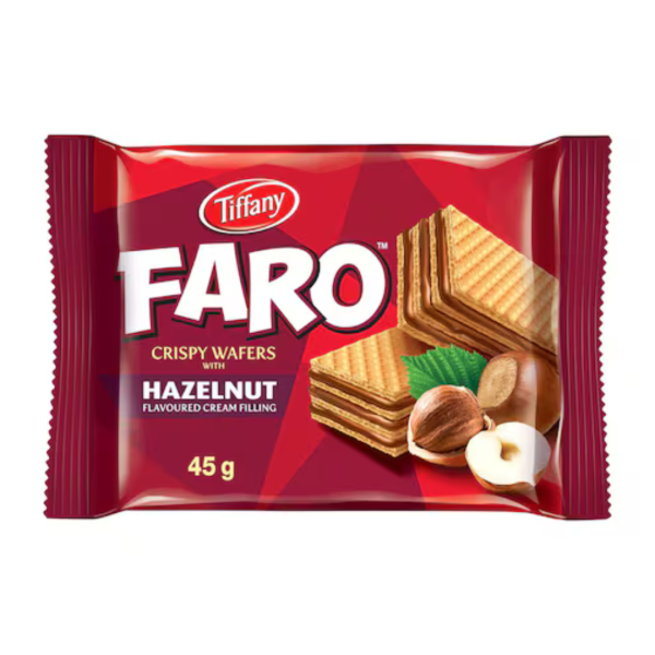 Tiffany Faro Crispy Wafers with Hazelnut Filling, 40g