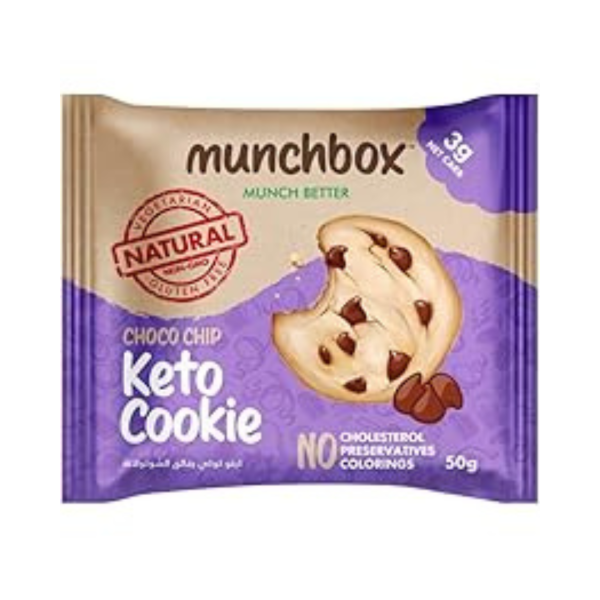 Munchbox Choco Chip Keto Cookie, 60g