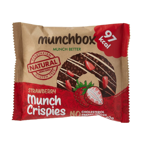 Munchbox Strawberry Munch Crispies, 40g