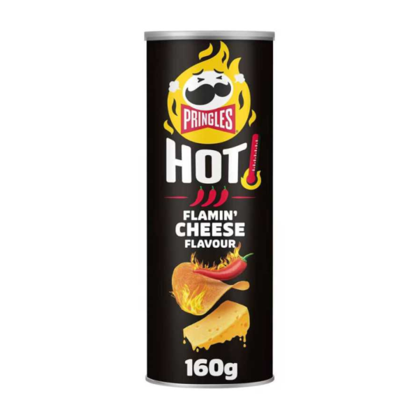 Pringles Hot Flamin Cheese Flavour, 160g