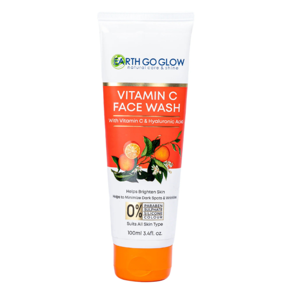 Earth Go Glow Vitamin C Face Wash, 100ml