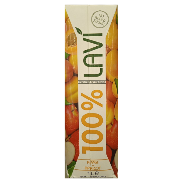 Lavi 100% Apple & Apricot Juice, 1L
