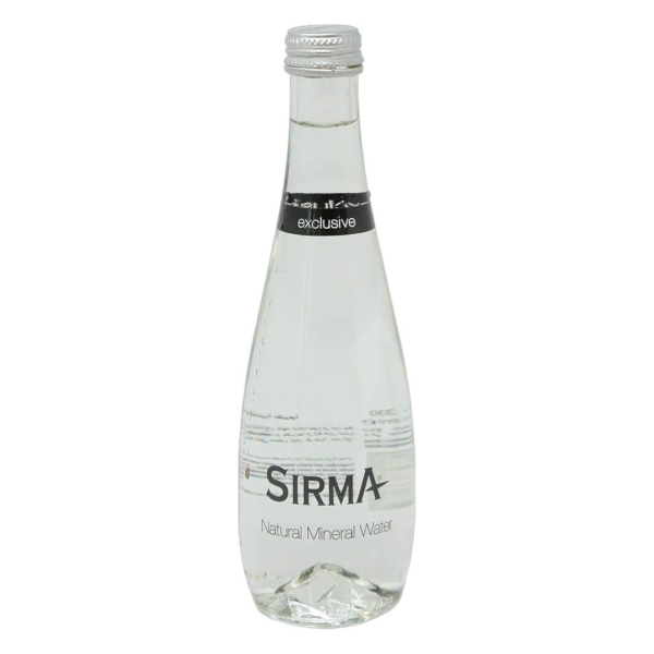 Sirma Natural Mineral Water Glass Bottle, 330ml