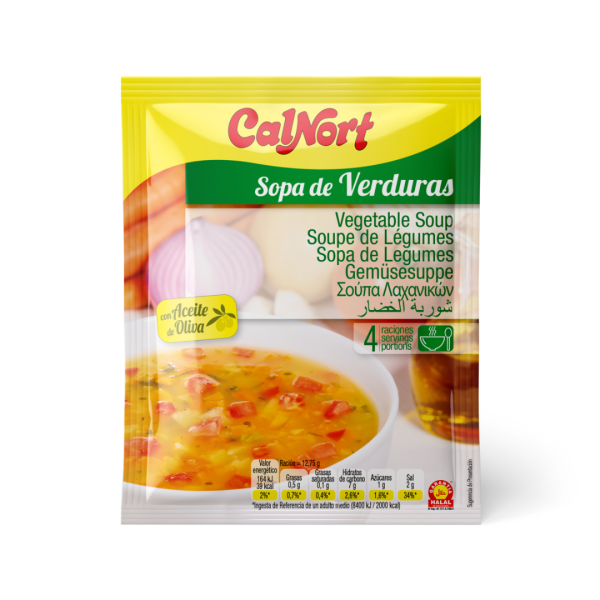 Calnort Sopa de Verduras Vegetable Soup, 51g