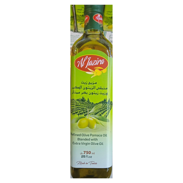 Al Jazira Refined Olive Pomace Oil Blended with Extra Virgin Olive Oil, 750ml