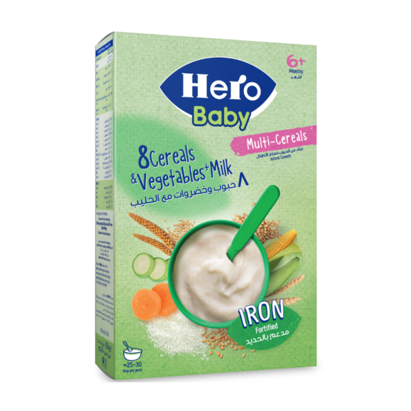 Hero Baby Cereals Vegetables Milk Multi-Cereals, 150g