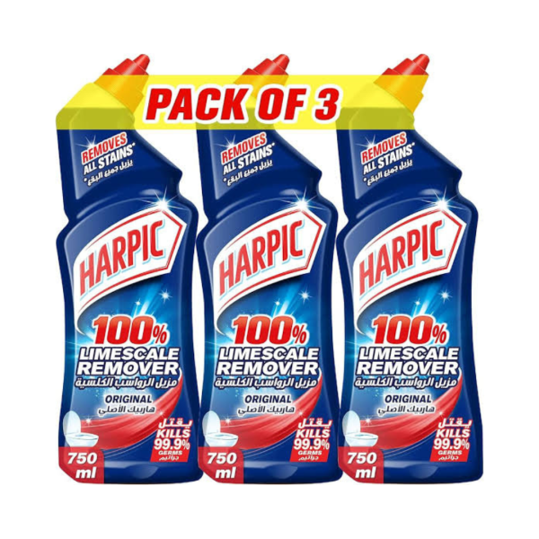 Harpic 100% Limescale Remover Original, 3x500ml